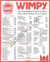 Jalandhar Wimpy Menu